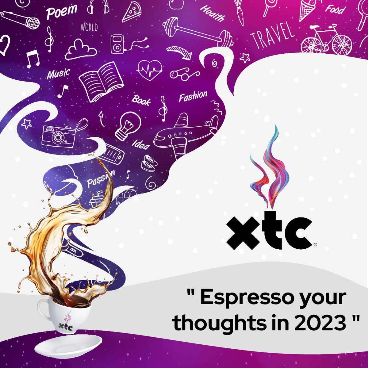 xtc_talks's tweet photo. Make a start to 2023 with optimism, hope, and joy! 

Whether you make fresh resolutions or not, we will continue to brew fresh beverages!

#XTC #BrewAtWork #coffee #Chai #cappuccino #tea #beverage  #NewYear #newyearseve #newyear2023 #express https://t.co/mQDstwZhE3