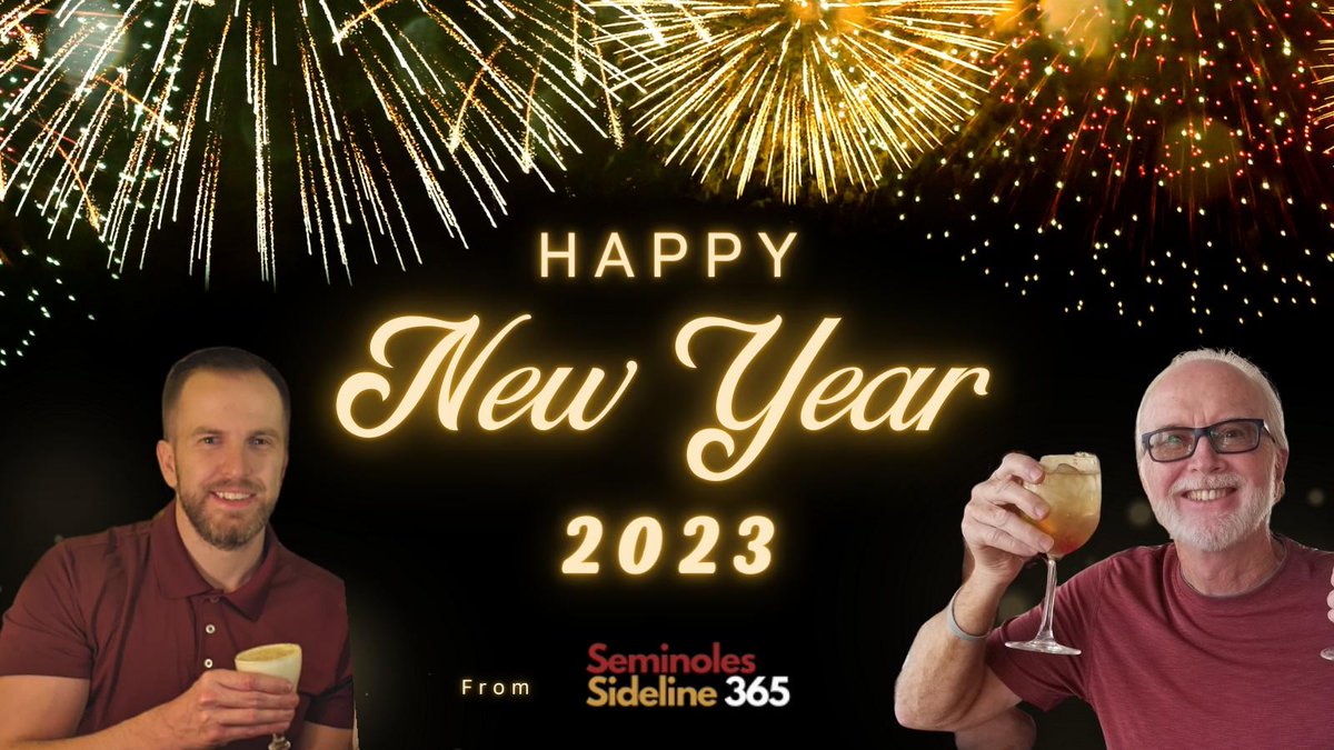 seminolesSL365's tweet photo. KB and The Old Man wish everyone a very Happy and Safe New Year 2023! It will be an exciting Noles year! Thanks to all our FOLLOWERS here and SUBSCRIBERS on YouTube.
#FSUvsOU
#FSU
#KeepCLIMBing https://t.co/7tuvMzIbSu