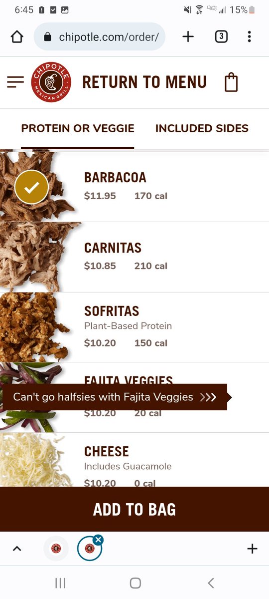 btcroft's tweet image. Chipoltle Quesadillas are, according to our company, only available online. If you get one on a main line, they are breaking company policy. I don't care what your Tik Tok videos say. And you can't pair veggies and meat. You're a horrible customer.