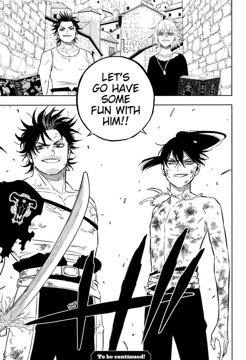 My top 5 favourite Black Clover chapters of 2022

1. BC 331: Lucius Zogratis reveal
2. BC 328: Asta and Liebe brotherly bond
3. BC 337: Land of The Sun training begins 
4. BC 323: Yami and Nacht backstory 
5. BC 334: Sister Lily turned as a Paladin