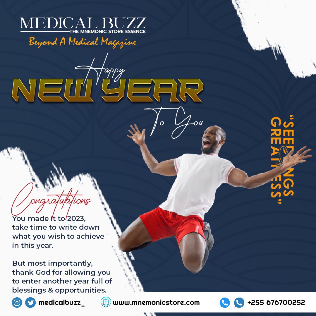 medicalbuzz_'s tweet photo. Wow🥳 Its 2023
@medicalbuzz_ is wishing you all a Happy New Year filled with Blessings and Opportunities! May the year bring all your wishes into existence and be fruitful!
More are coming from this side😋

#happynewyear2023 https://t.co/ysiur8cpMj