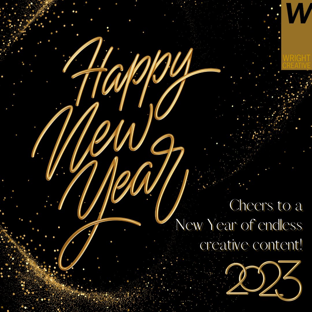 WrightCreative1's tweet photo. From all of us at @WrightCreative1, we wish you a very happy New Year! May 2023 be filled with love, laughter, and plenty of creativity. Onward!
#wrightcreative #contentcreators #storytellers https://t.co/r87ejCfInF
