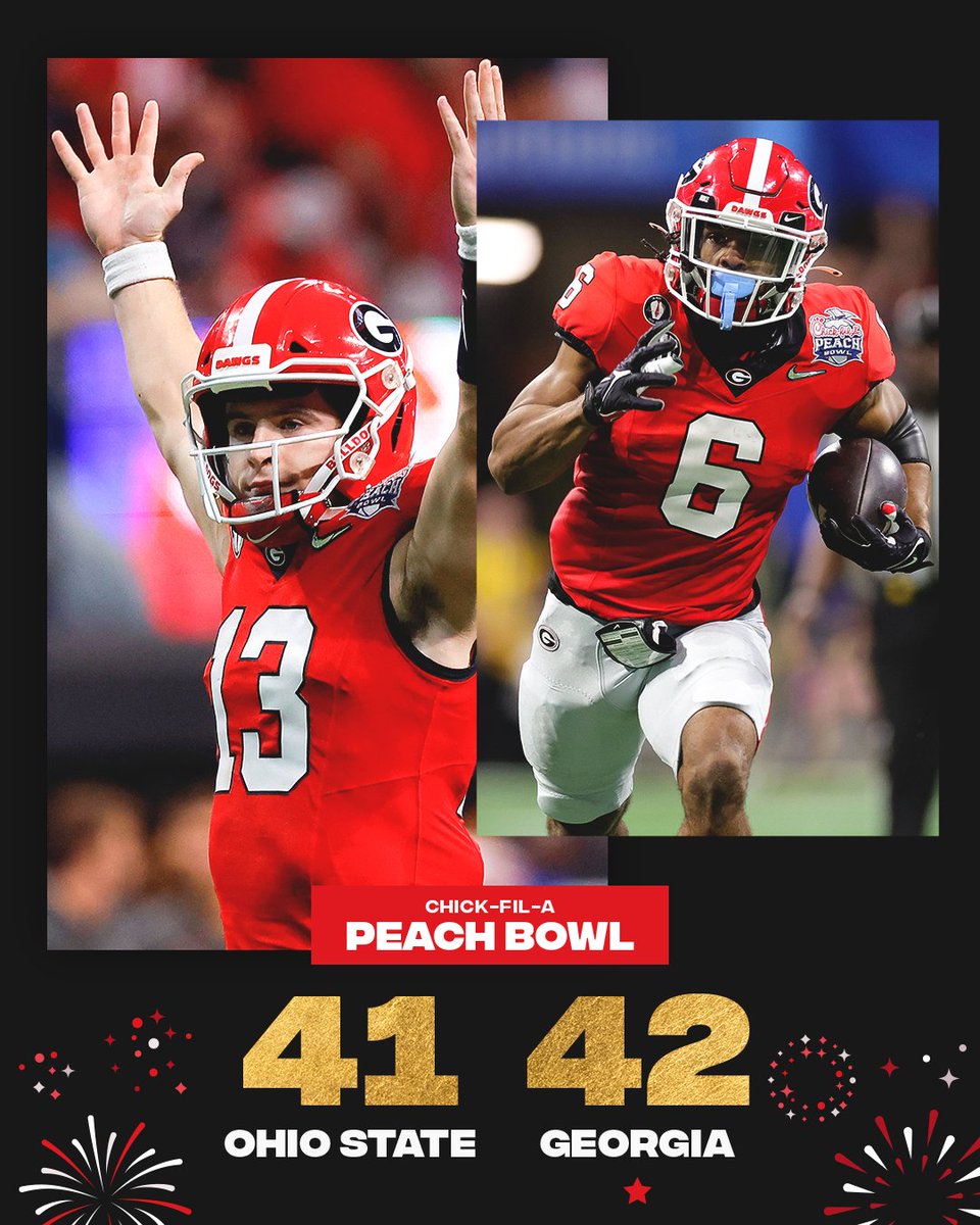 GEORGIA IS GOING BACK TO THE TITLE GAME! #CFBPlayoff