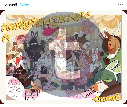 happy new year! 
it's a year, but i appreicate all the support and interaction you guys have given me
i hope to get back to drawing more in this new year!💖

also i have back up place, if you regonize the font hahaha
just in case this place does burn down haha🙃