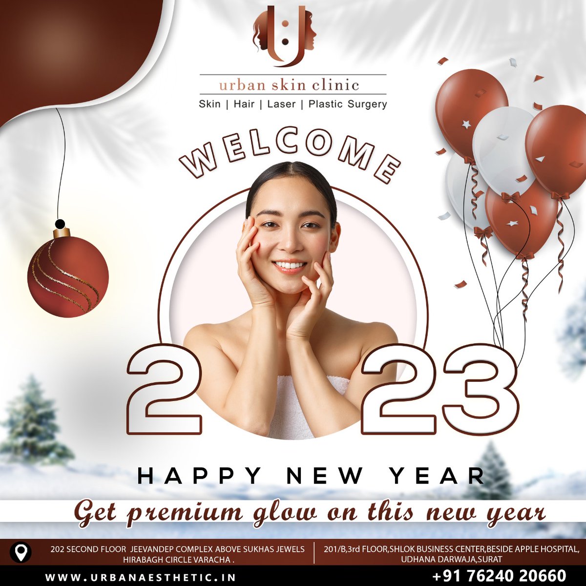 WELCOME 2023😍

HAPPY NEW YEAR🎉

#happynewyear2023 #carbónfacial #facialtreatment #facelifting #tightenskin #skinglow #skintreatment #facialtreatment #faceglow #faceglowbeauty #skincare #lasertreatment #PlasticSurgery #CosmeticSurgery #facemakeover #face #skincare #Surat
