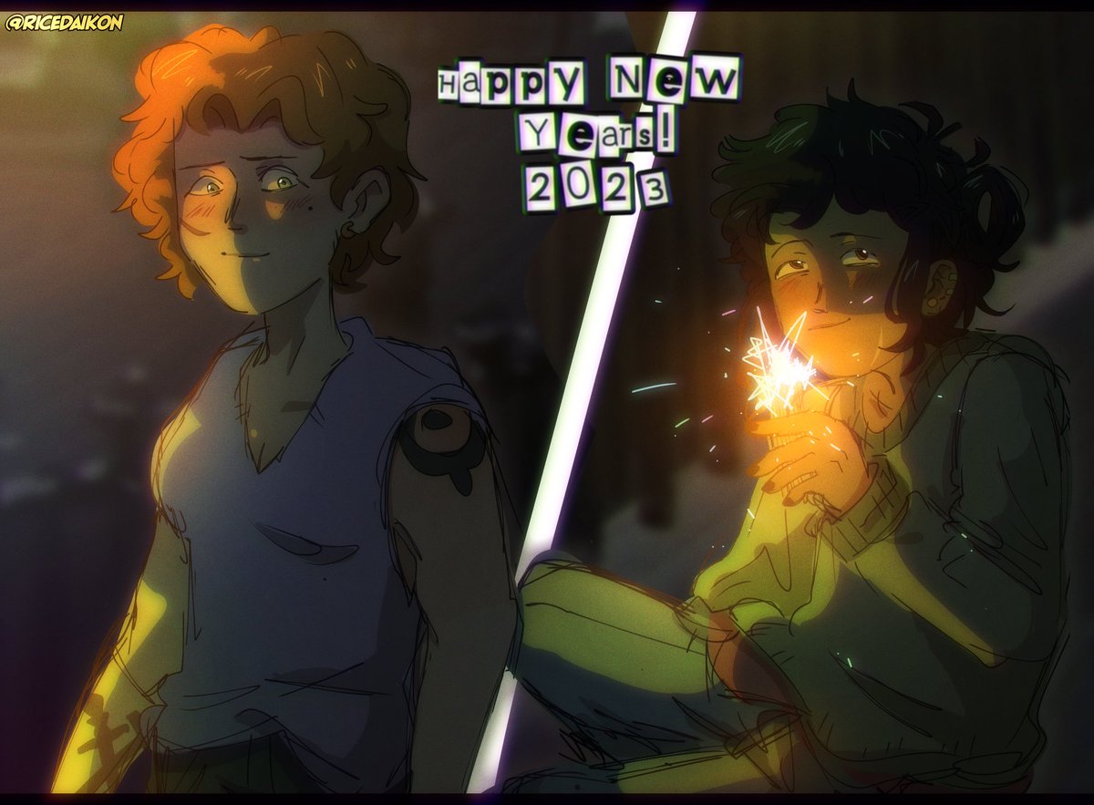 moveddaikonn's tweet photo. happy new years, fellas. 🎉🎉 #Amphibia #Sasharcy https://t.co/PjXMvjdwOj
