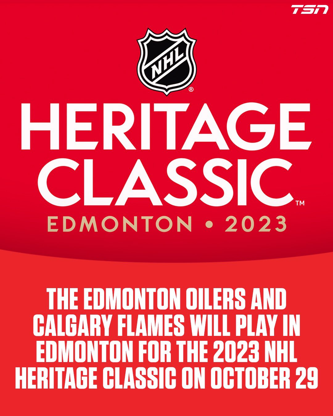 Heritage Classic coming back to Edmonton: TSN