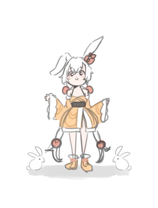 ちょっとこのオリキャラ描いてみようかな笑 