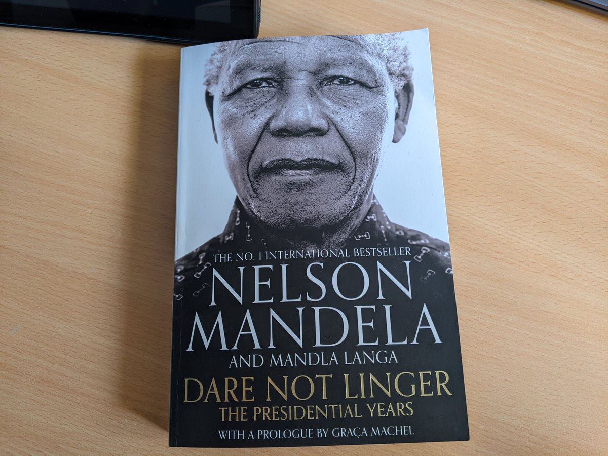 Eladeba's tweet photo. How serendipitous! This was my Christmas gift from a friend, mentor &amp; role model on the 20th of Dec 2022...🙂 My first book for 2023! ☺️ #LiveToLeadNetflix @NelsonMandela ✊🏾#DareNotLinger👊🏾 https://t.co/zOzHliOMrV