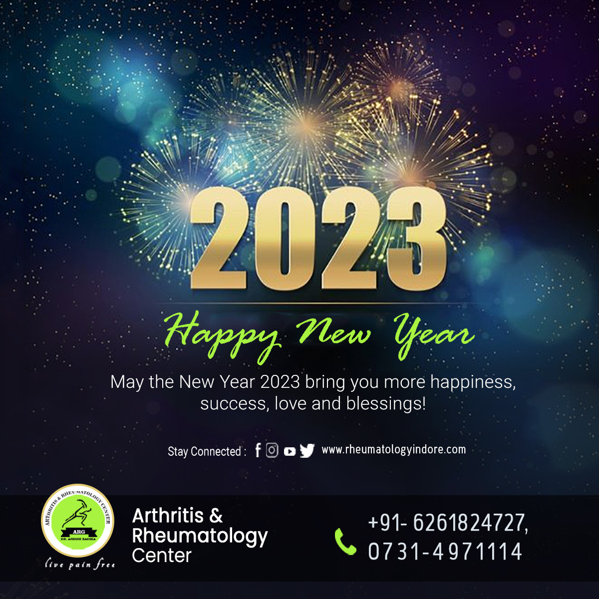 arccenter1's tweet photo. A #newyear is like a blank book; the pen is in your hands. It is your chance to write a #beautifulstory for #yourself. #HappyNewYear2023!

Get more information related to #Rheumatoid #Arthritis Treatments, Visit: https://t.co/k5aMdhXUAQ
call: 6261824727
#NewYear2023 #welcome2023 https://t.co/ylenRgQeZb
