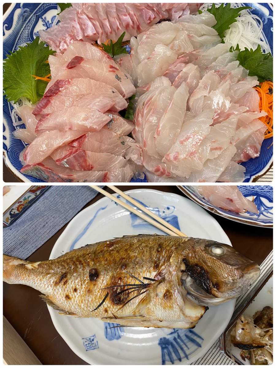 KoheiEMG's tweet photo. New year's family lunch🐟🍣
My sister has a big catch🎣!!
#fishprotein https://t.co/N8Ls3FvmYi