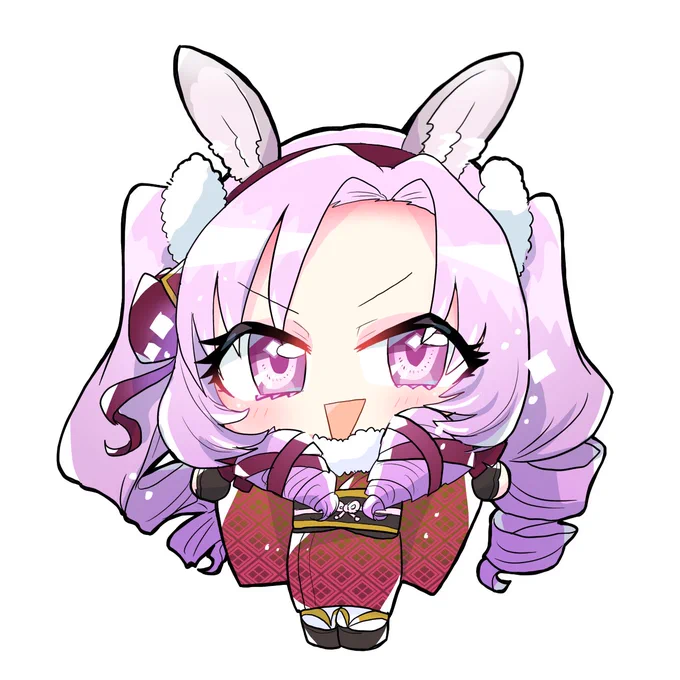 透過バージョンです(ほっこりマウスお習字も描きたいな…)#サロメ百万展 