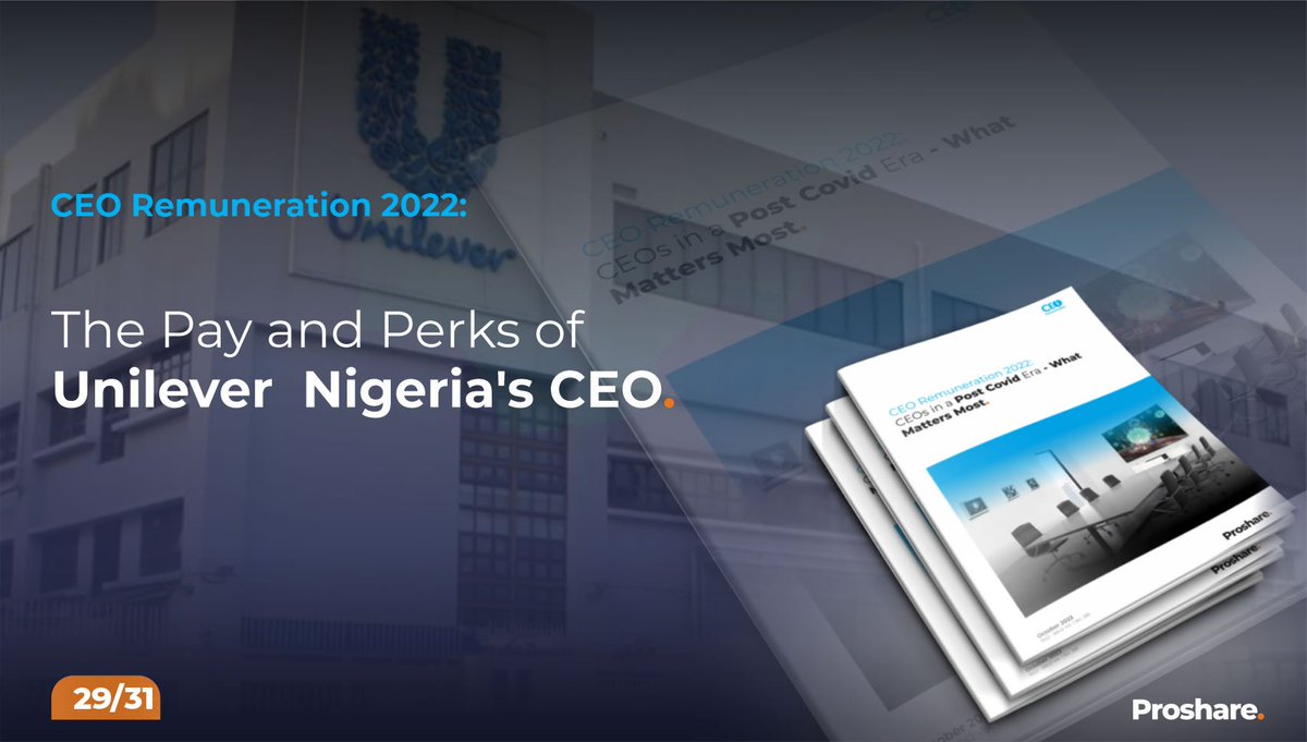 proshare's tweet photo. #CEORemuneration 2022: The Pay and Perks of Unilever Nigeria's CEO
Unilever Nigeria recorded revenue of N70.5bn from its continuing operations, representing +13.82% growth compared to N61.9bn revenue in 2020.
https://t.co/4J7j4zgYzg
#AskProshare
#CEORemunerationReport https://t.co/mpGXOH1ILq