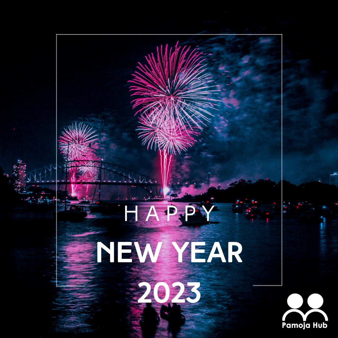 PamojaHub's tweet photo. The team of @PamojaHub wishes you all a prosperous new year 2023. 
#HappyNewYears2023 ✨✨ https://t.co/9ZTmGq8NEo