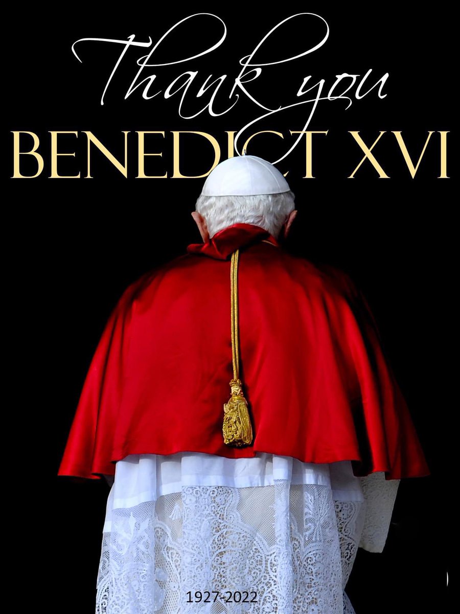 ChairAndyBau's tweet photo. Each of us is the result of a thought of God. Each of us is willed, each of us is loved, each of us is necessary.
- Pope Benedict XVI https://t.co/CpHCgTcH3j