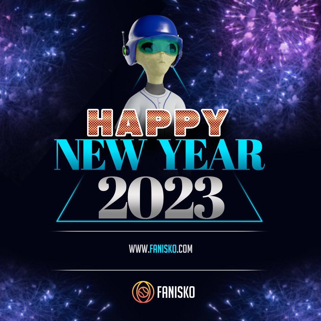 New year stands before us, like a chapter in a book, waiting to be written!

Fanisko Family wishing you a Happy #NewYear 🥳🤩

Link 👉bit.ly/SportsLuckyCha…

#fifaworldcup2022 #fifaworldcup  #metaverse #fifa #NewYear #NewYear2023 #messi #nftcollectible #Getluckified  #Champions