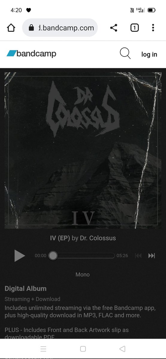 SUPPORT YOUR LOCAL BANDS!
Band: Dr. Colossus 
Origin: Melbourne, Victoria, Australia 🇦🇺
Single: IV (EP)
Released: 2014 
<a href="/DrColossusBand/">Dr. Colossus</a>