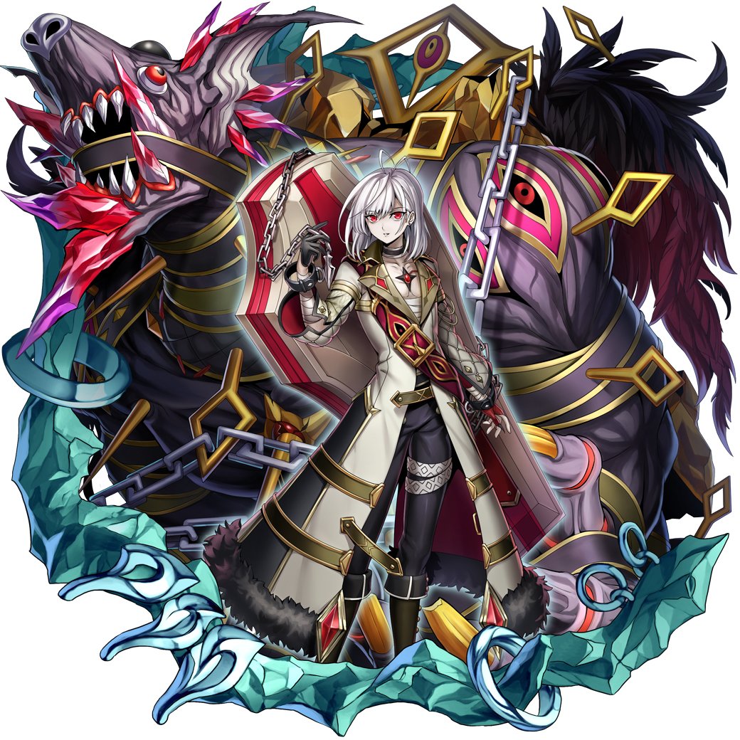 「儚げ細身青白肌白髪少年メギドのアクィエルくんの高解像度立ち絵貼っとくわね。黒い服」|夜霧黒那のイラスト