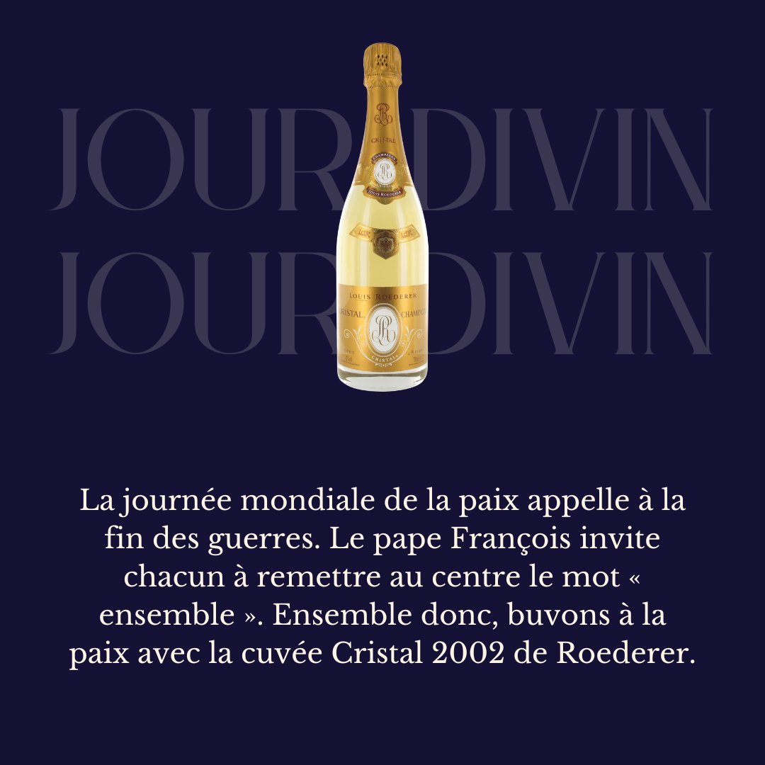Le Figaro Vin (@lefigarovin) on Twitter photo Le Jour Divin,
Chaque jour, Le Figaro Vin vous donne une nouvelle raison d’être heureux. Et de partager votre bonheur avec un flacon d’exception, évidemment. Aujourd'hui, le champagne Cristal 2002 de <a href="/LouisRoederer_/">Louis Roederer</a>.
Découvrir le champagne 👉 cutt.ly/J2wprFj Le Jour Divin,
Chaque jour, Le Figaro Vin vous donne une nouvelle raison d’être heureux. Et de partager votre bonheur avec un flacon d’exception, évidemment. Aujourd'hui, le champagne Cristal 2002 de <a href="/LouisRoederer_/">Louis Roederer</a>.
Découvrir le champagne 👉 cutt.ly/J2wprFj