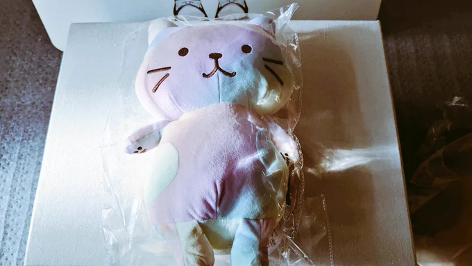 ふくふくにゃんこのプレミアム福袋開封の儀～気になる結果は…・パジャマ・ポストカードアルバム・ぬいぐるみTシャツ・ポーチ・スポーツタオル・おひるねクッション・虹色ミケランジェロぬいぐるみでした～ 