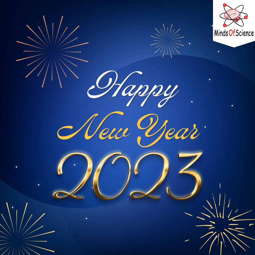 MindsOfScience1's tweet photo. Team Mindsofscience wishes you a very  Happy New Year 2023!
May your life be as bright as the sun, as beautiful as flowers, and you be showered with blessings and happiness. 
#mindofscience #HappyNewYear2023 #HappyNewYear  #HappyNewYear #NewYear #NewYearResolution https://t.co/jqijjJV6Dz