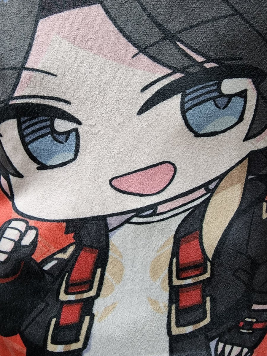 blue eyes black hair solo fingerless gloves jacket chibi black jacket  illustration images