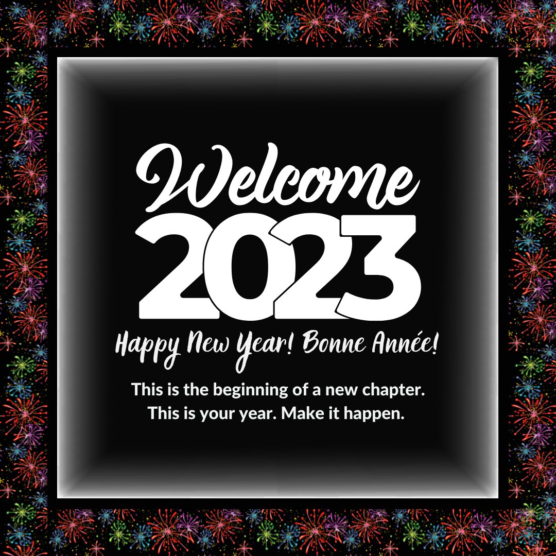 FormationMaks's tweet photo. Wishing you all a wonderful 2023! Nous vous souhaitons à tous une merveilleuse année 2023 ! 

Did you make any resolutions? As-tu pris des résolutions ? 

#HappyNewYear #BonneAnnée #Hootenanny #ApprendreAnglais #LearnEnglish https://t.co/4yxyWOJuuJ