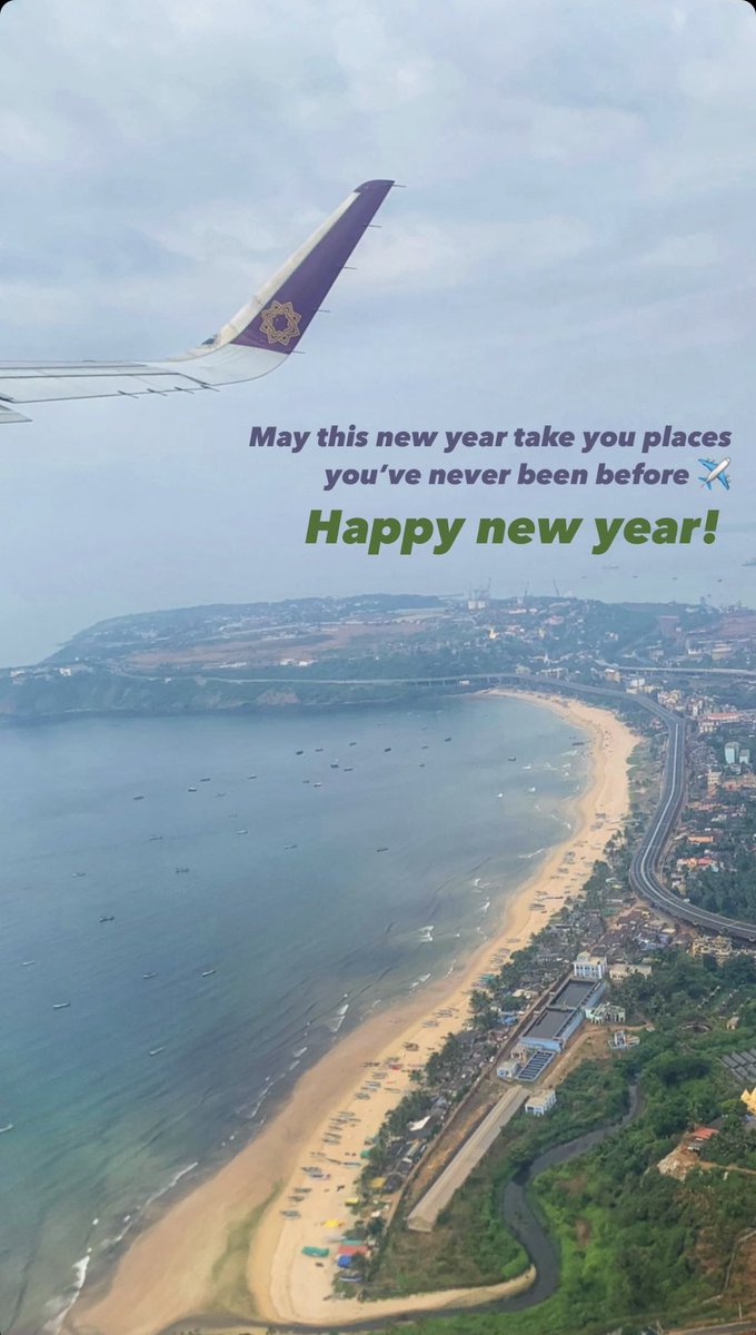 Happy new year ! 🗺️ 
#vistaraview #vistara #goa #HappyNewYear2023