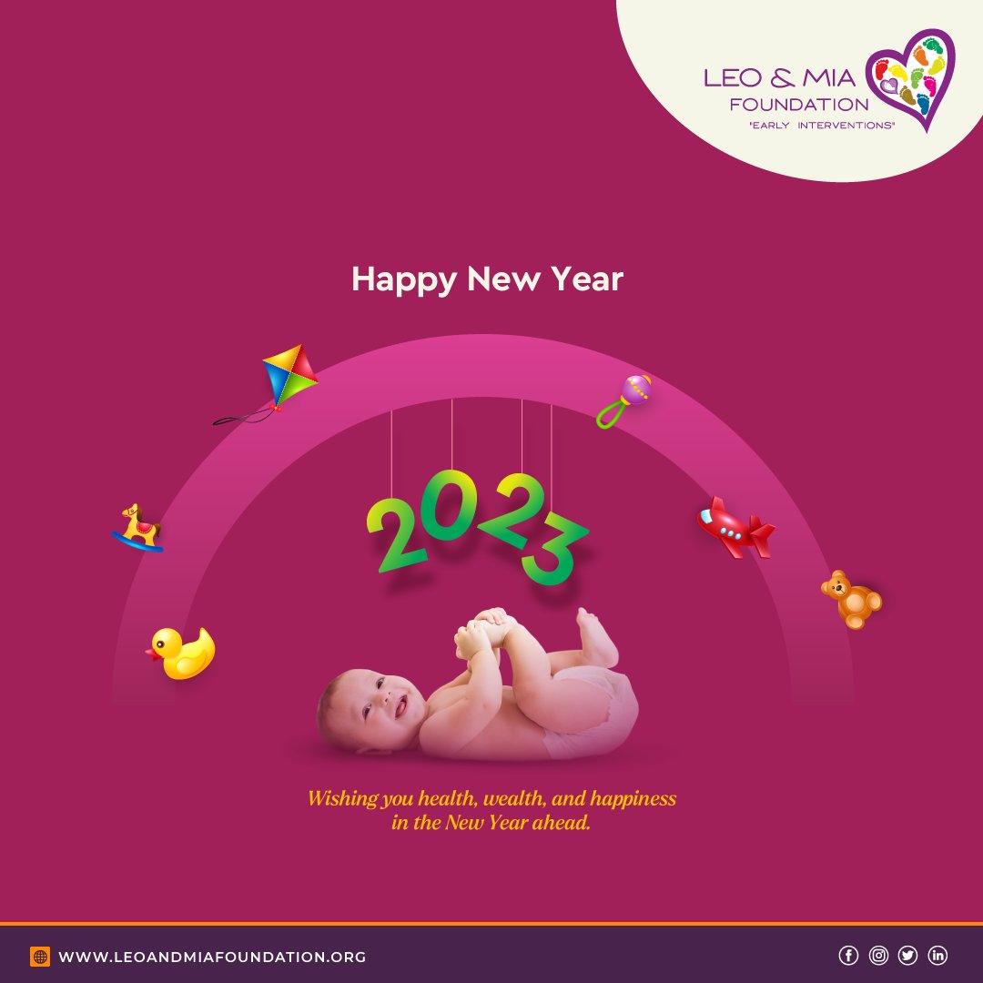 LandMFoundation's tweet photo. We wish you and your family a happy new year and pray for the health of all babies and their mothers. As we turn the leaf on the past year,  we hope to have your continued support and cooperation in our endeavours. 
.
.
#LeoandMiaFoundation #Preemie #Mothers #HappyNewYear https://t.co/X6mlWgvRbq