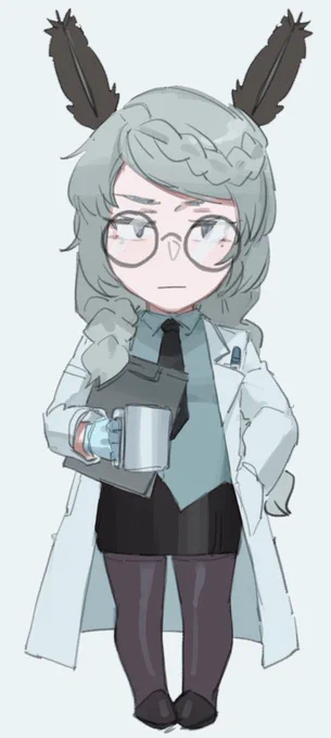 new year laziness has caught me, so here's a distraction doodlea cute sea bunny scientist 