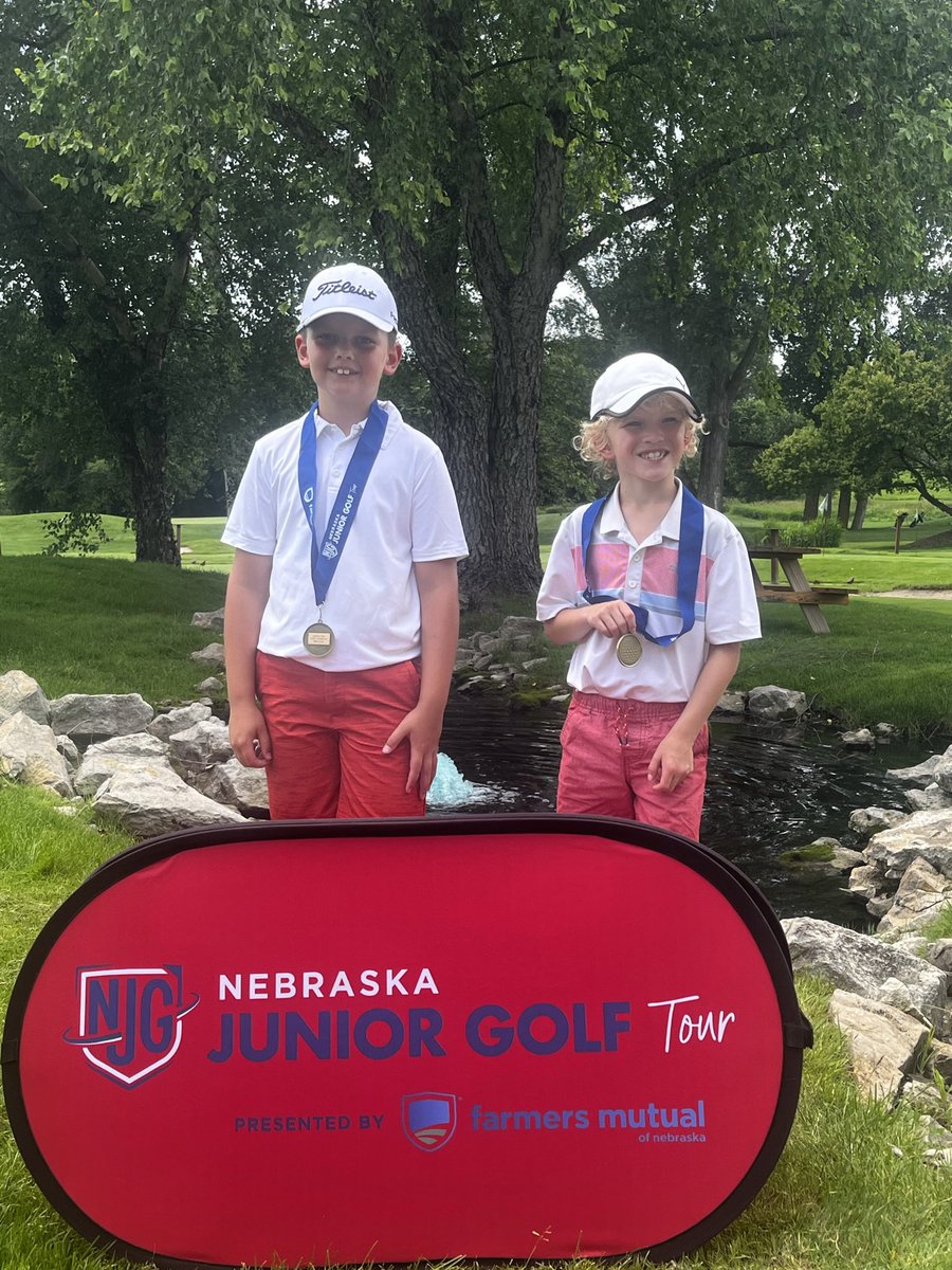 LisaRMayer's tweet photo. @NGAgolf Caddying for my son in his first golf tournament and also finally driving the 16th green at the Pines AND making that putt for eagle. https://t.co/VPWofEPIAM