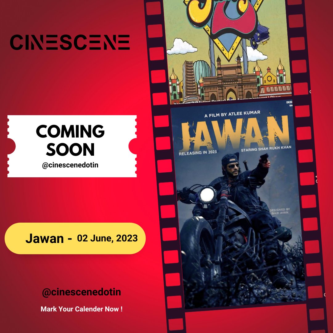 Cinescenedotin's tweet photo. Watching old movies over and over again is getting old, isn't it? Here is a list of 5 Upcoming Bollywood movies to watch in the first half of 2023:-

1. Pathaan
2. Adipurush 
3. Shehzada
4. Yaariyan 2 
5. Jawan 

#bollywood #movies  #Srk #prabhash #kartikaryan #actor https://t.co/5stKTc79PA