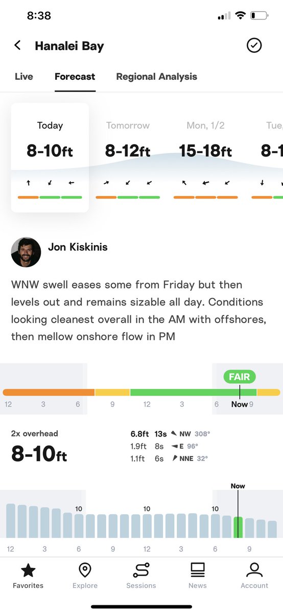 New Year blessings from the surf gods 🌊🌸💫  #NewYear #Hanalei #Kauia