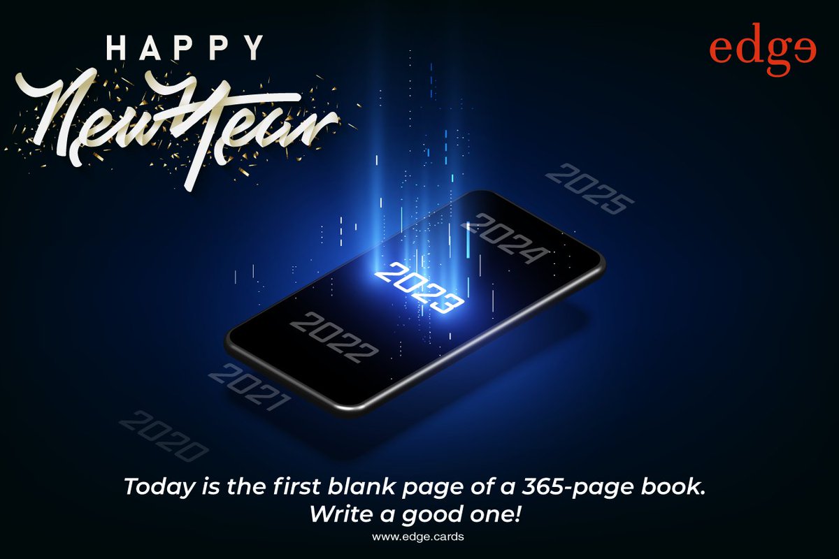 Are you ready to write your 2023 story...? The pen is in your hands; write a good one! Leggoooo!!! #HappyNewYear #Newness #EdgeLyf