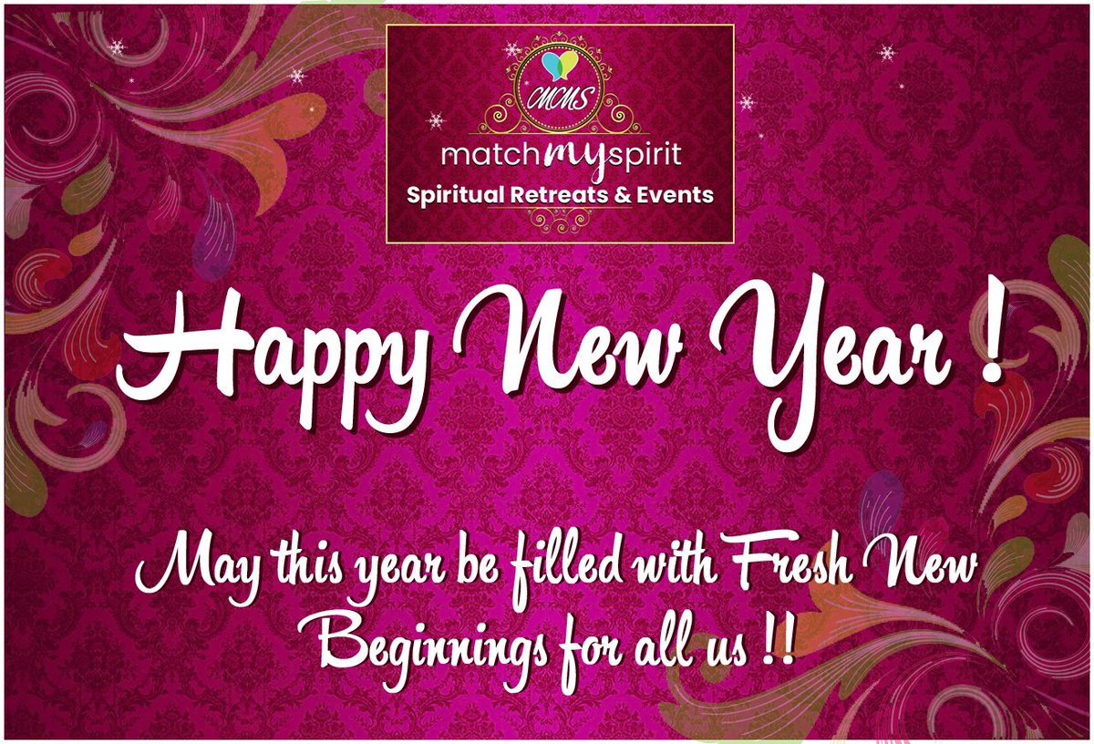 matchmyspirit's tweet photo. Happy New Year !
May this year be filled with Fresh New Beginnings for all us !! https://t.co/YVk9qJztPU