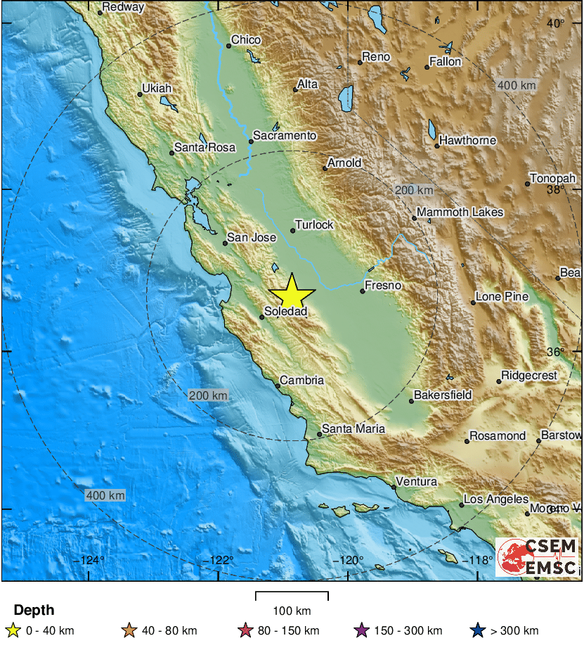 LastQuake's tweet image. ⚠Preliminary info: M4.1 #earthquake (#sismo) about 10 mi W of #Mendota (#California) 4 min ago (local time 22:49:14). Updates at:
📱emsc-csem.org/service/applic…
🌐m.emsc.eu
🖥emsc-csem.org