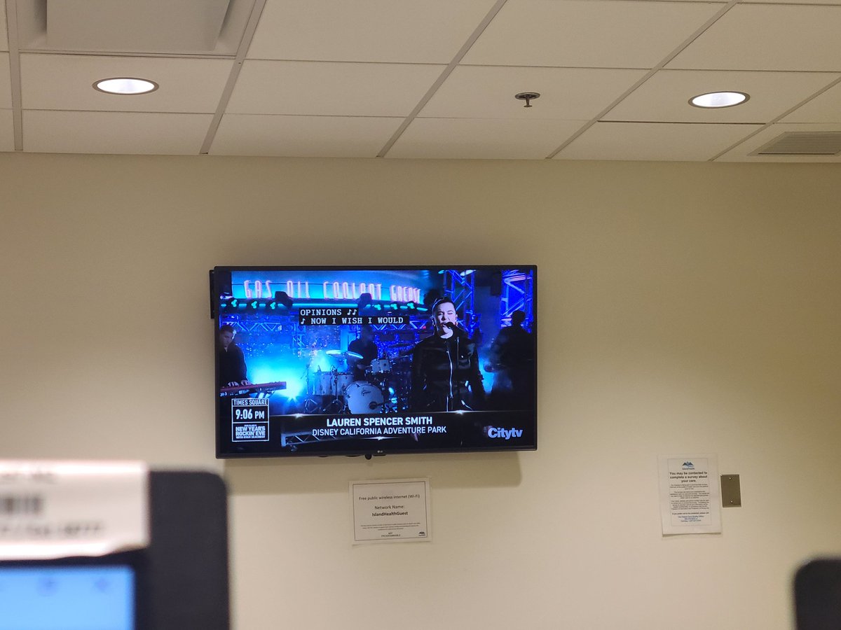 fishingminx's tweet photo. @iamlaurenmusic @RockinEve @Disneyland @ABCNetwork We watched you from the Comox Valley Hospital! You rocked it! https://t.co/BxirHwmnxM