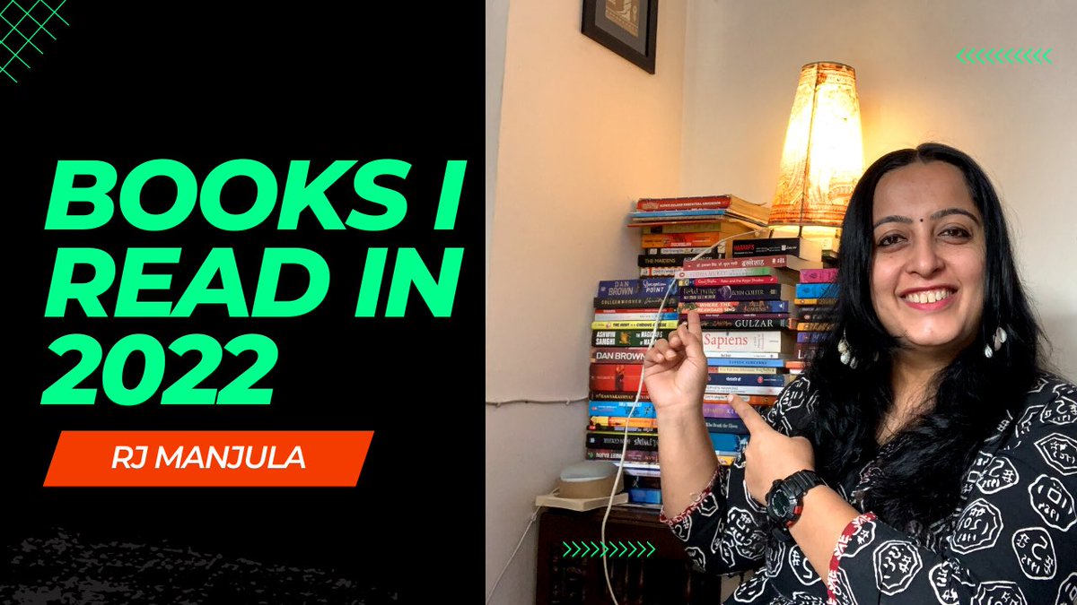 #booksireadin2022 on my YouTube channel #rjmanjula on youtu.be/6glqL2b4dck

#bestbooksof2022 #bestbooks2022 #bestbooks #bestbookstoread #amishtripathi #ashwinsanghi #colleenhoover #alexmichaelides #kevinmissal #madelinemiller #sudhamurthy #rhondabyrne #akshatgupta #danbrown