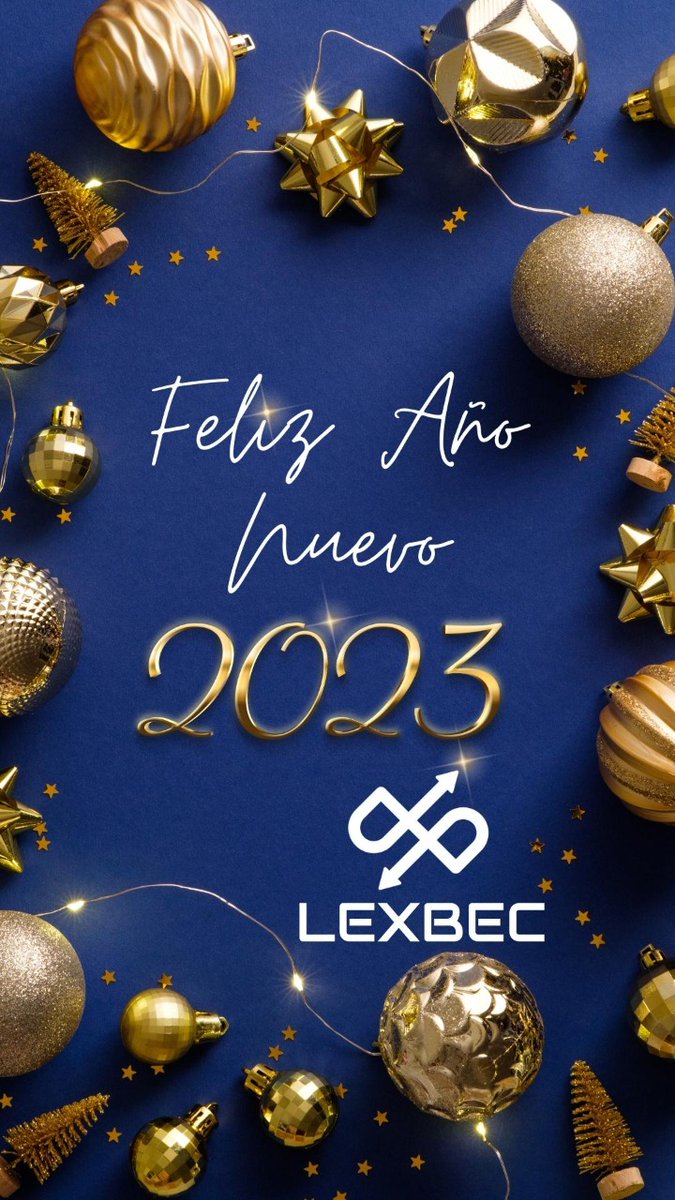LEXBEC_'s tweet photo. Un Feliz y Venturoso año 2023🎉 

Te desea el equipo de @LEXBEC_ 💙

#FelizAnoNuevo2023 🎉 https://t.co/FEd0EMpHLl