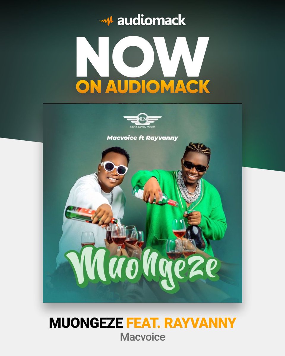 My new Jam🔥 #Muongeze feat. <a href="/Rayvanny/">CHUI🐯</a> is out now🌏🎶

audiomack.com/macvoice/song/…