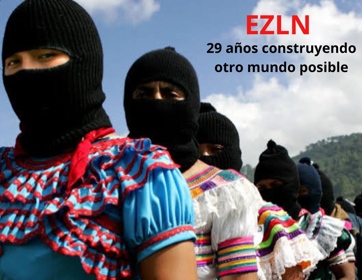 "Hermano y hermana indígena y no indígena, un espejo somos, aquí estamos para vernos y mostrarnos, para que tú nos mires, para que tú te mires, para que el otro se mire en la mirada de nosotros. Aquí estamos y un espejo somos." #EZLN29