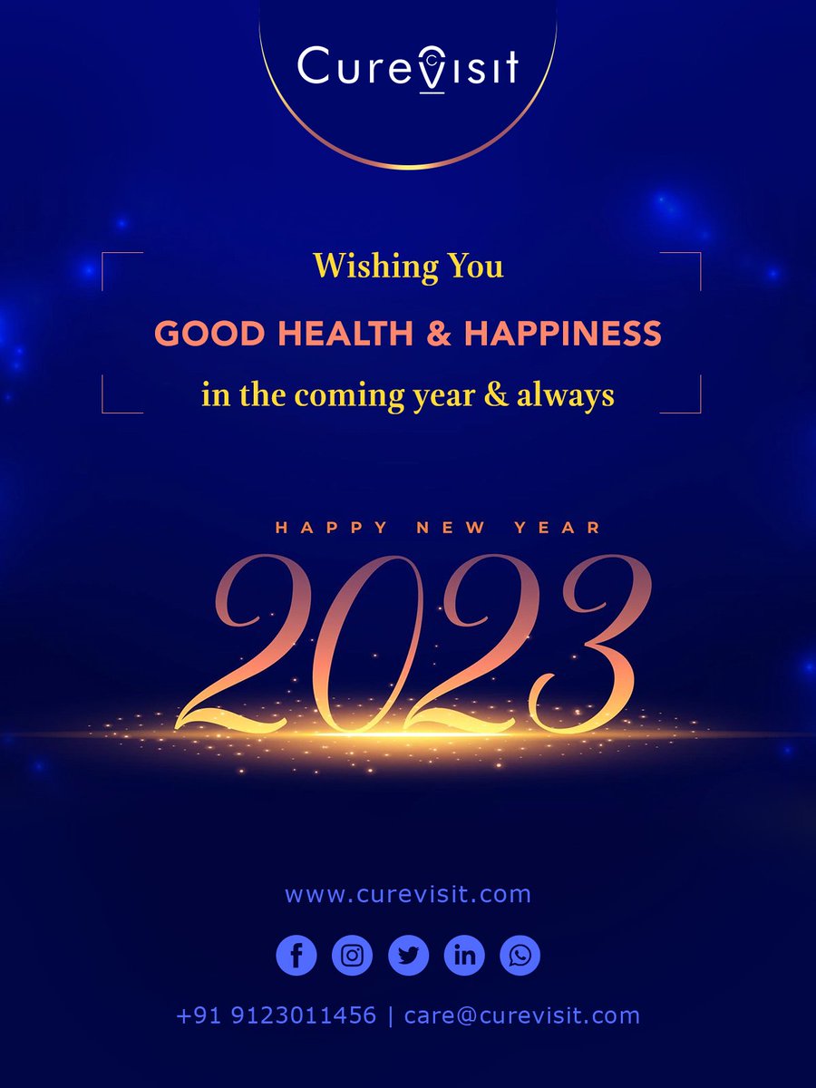 curevisit's tweet photo. Wish you a happy new year 

#curevisit #medicaltourism #HappyNewYear #wishes #tourism #Travel #india https://t.co/bOOCRi9aXE