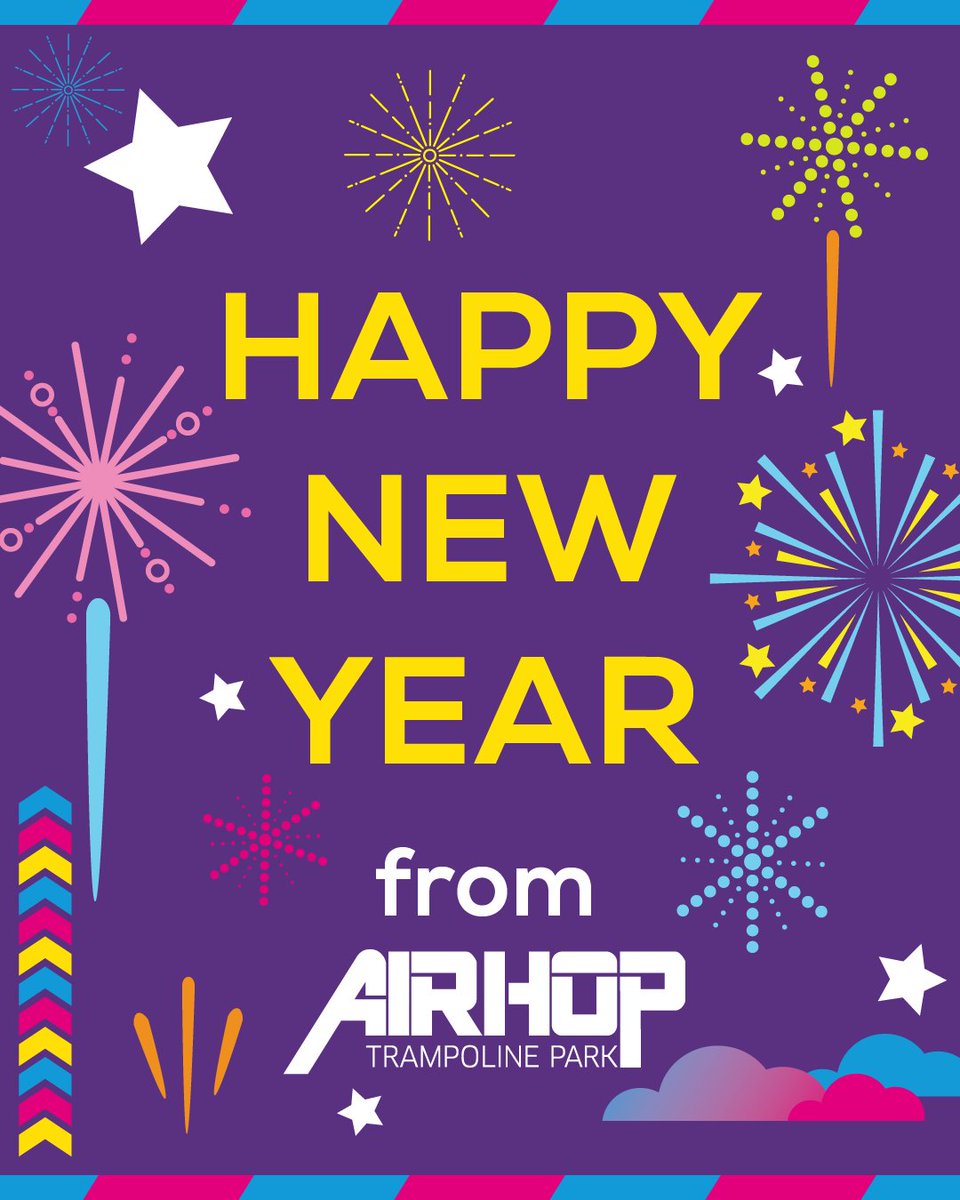 🎆HAPPY NEW YEAR🎇

from everyone at AirHop! 🙌

ℹ️We're closed today - back open tomorrow from 9am, then it's back to term time opening hours from the 3rd.