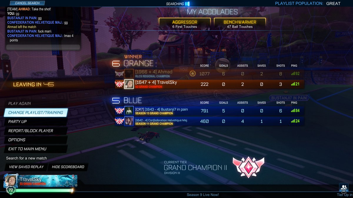 TravelSky_YT's tweet photo. #FirstGameOfTheYear #RocketLeague
2h Schlaf, ein Kater und Überforderung https://t.co/OE3QzaMTLF