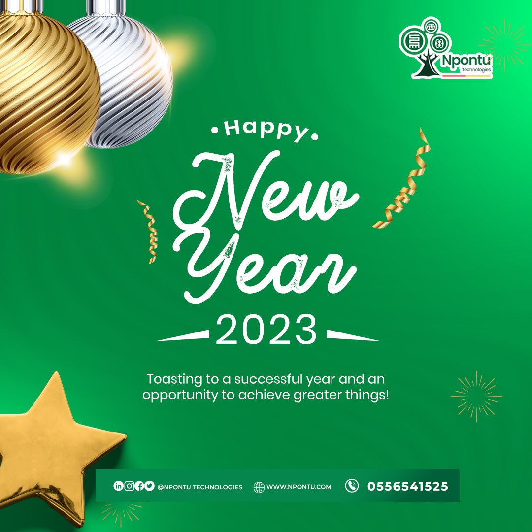 Npontu's tweet photo. Happy New Year!
2023 is going to be an exciting year for us.
We're excited about the future, and hope you are, too.
#greaterlove2023#2023 #newyear #opportunity #YourGoodness #2023goals #gratefulheart https://t.co/MLVeunG5Rn