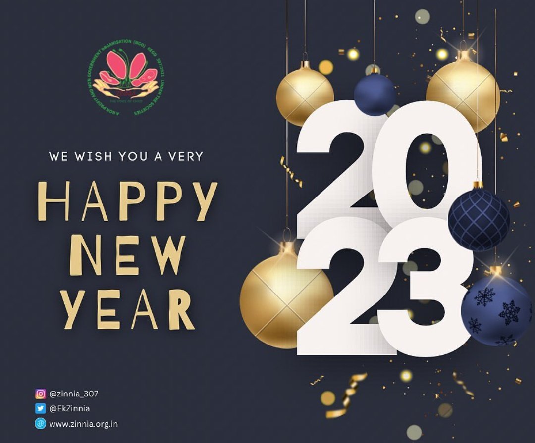 EkZinnia's tweet photo. ZINNIA-THE VOICE OF CHILD Wishes you all a very Happy New year.
🥳❣️
#HappyNewYear #NewYear2023 #Welcome2023 #helpinghand https://t.co/iyNuWUrihM