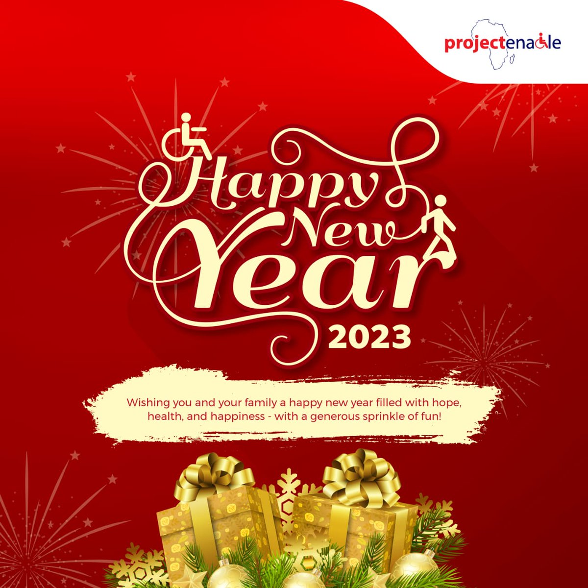 Project_Enable's tweet photo. From all of us at Project Enable Africa, we desire that the New year will be extraordinary and filled with happiness for you and your family.
Happy New year!
#projectenable #happynewyear https://t.co/q8Gqzw8Vrz