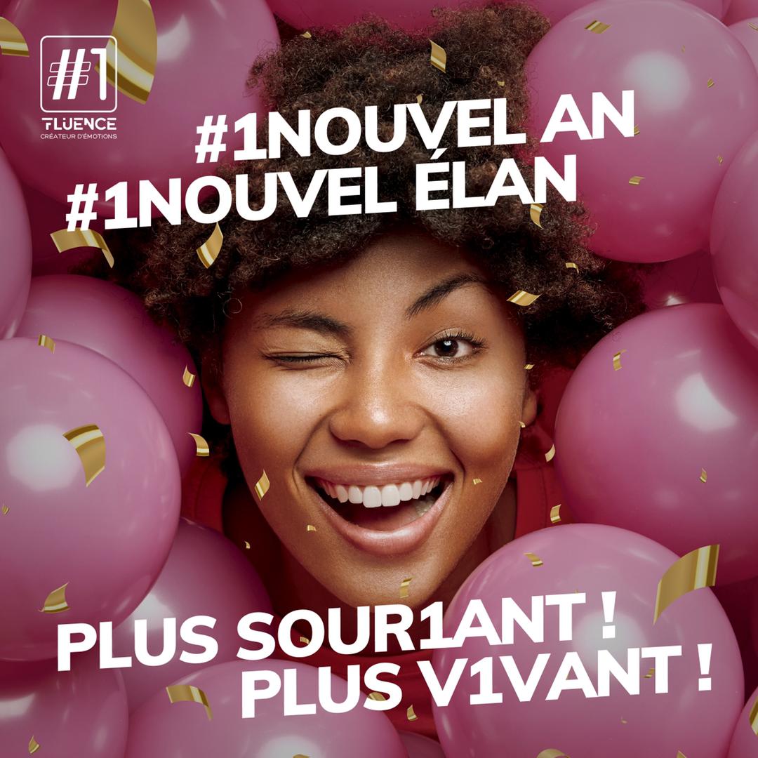 1Fluence_rdc's tweet photo. Bonne année 2023 à vous ! 

Nous vous souhaitons une année rythmée de beaucoup de réussites et d’évolution personnelle. 

Par dessus tout, qu’elle soit une année pleine de belles émotions 🥰🤩 ! 

#1Fluence #Bonane #NouvelAn #1Janvier https://t.co/gYyddbqz1W