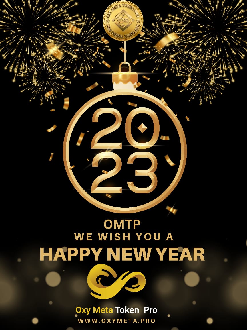 oxymeta_pro's tweet photo. Wishing you all a very happy New Year! May your 2023 be filled with love and happiness. #OxyMetaTokenPro $OMTP #HappyNewYear2023 #crypto https://t.co/o8aEmX3IYa