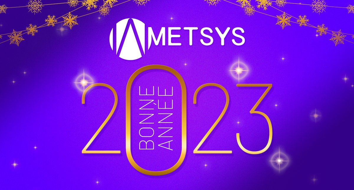 metsysgroup's tweet photo. [BONNE ANNEE] Nous vous souhaitons à toutes et à tous une bonne et heureuse année ! ✨

Nous sommes ravis d'avoir pu partager 2022 à vos côtés et avons hâte de voir ce que 2023 nous réserve ! 
Nous comptons sur vous pour continuer à nous soutenir. 💪

#Metsys #Fêtes #Nouvelan https://t.co/pTlTkapIYU